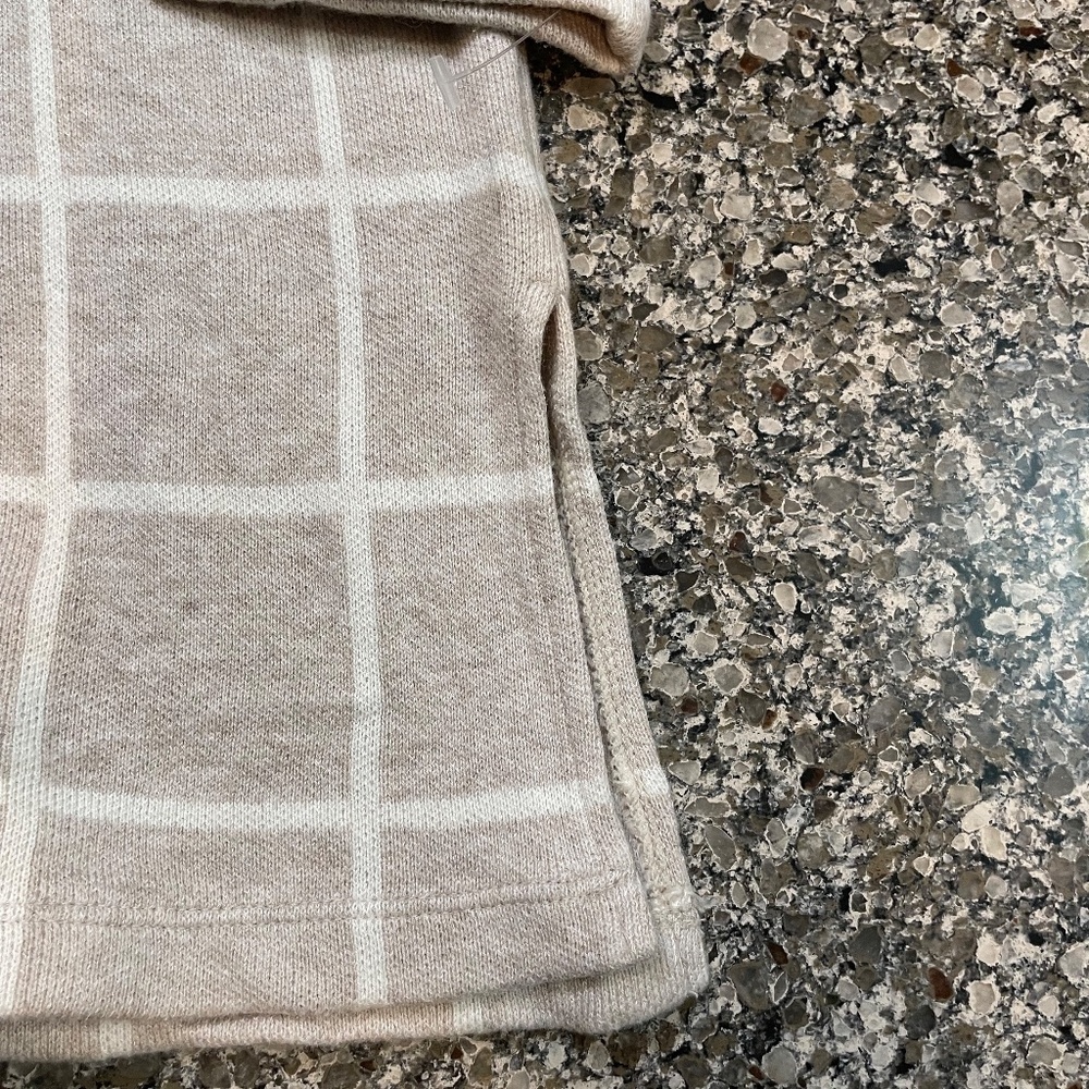 STYLE & CO Sweater cream and white basic Size medium - Picture 4 of 7